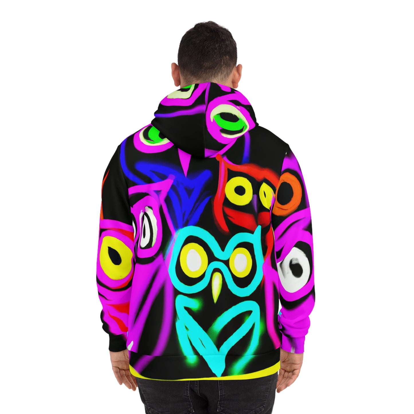 Neon Nocturnal Congregation - NEON Owls AOP Hoodie