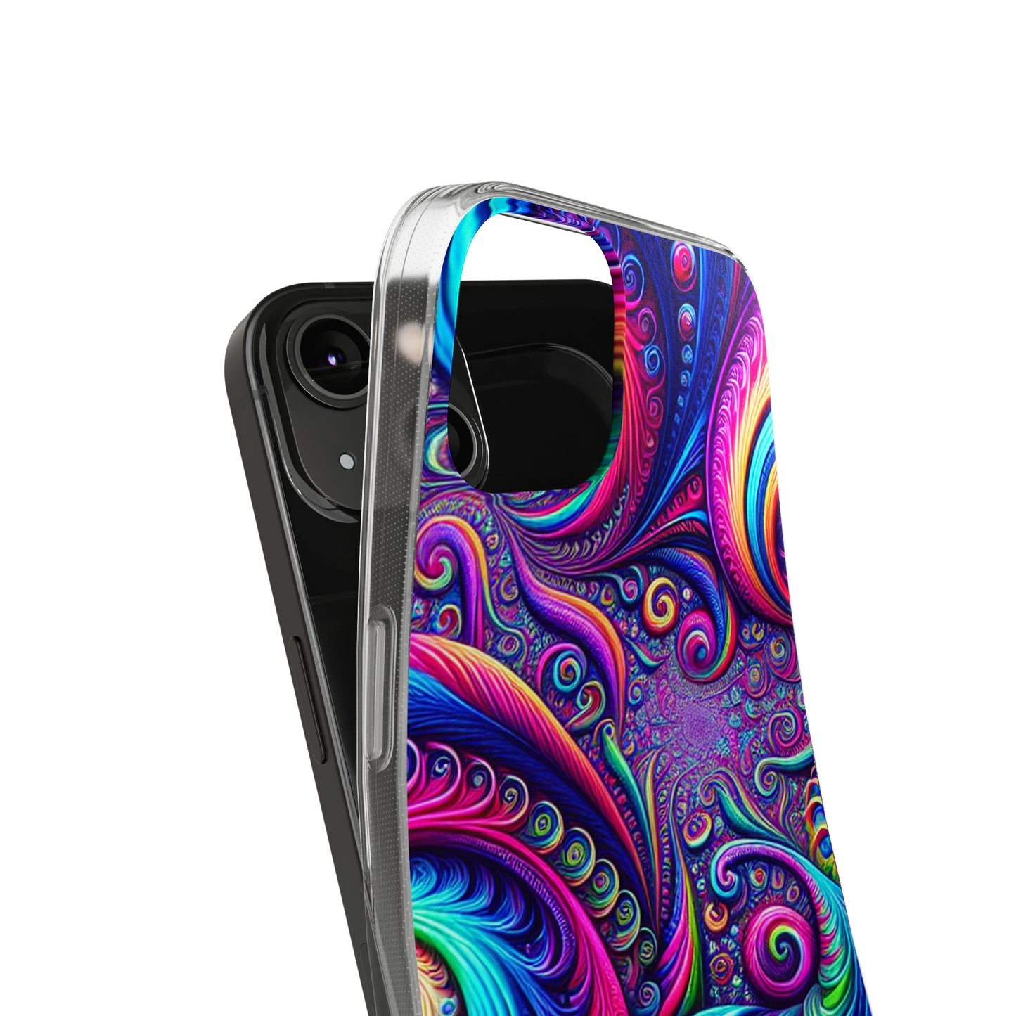 "VibranTrip Neonfinity" Infinity Patterns Art Polycarbonate Phone Case