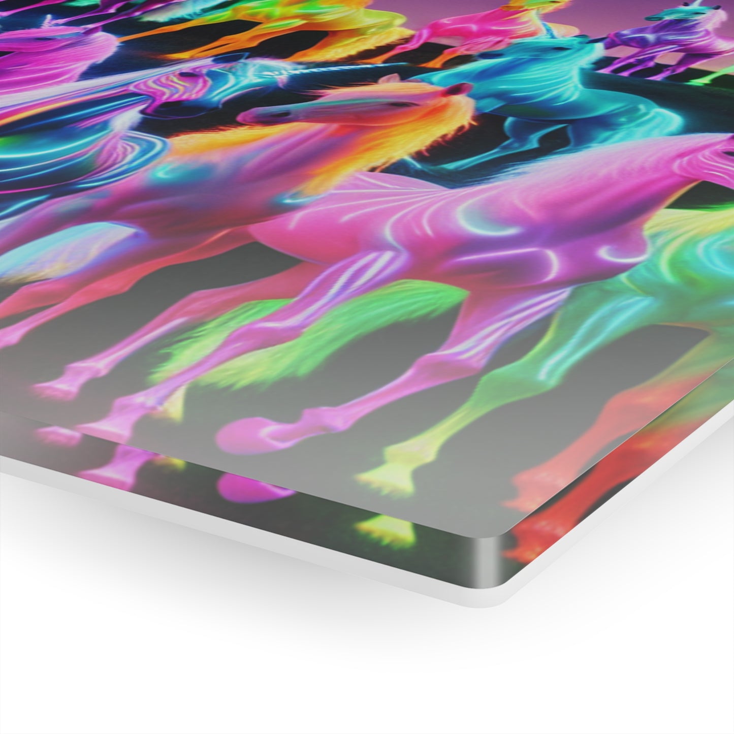"Rainbow Fantasia" NEON Unocrons Art 1/4" Glossy Acrylic Art