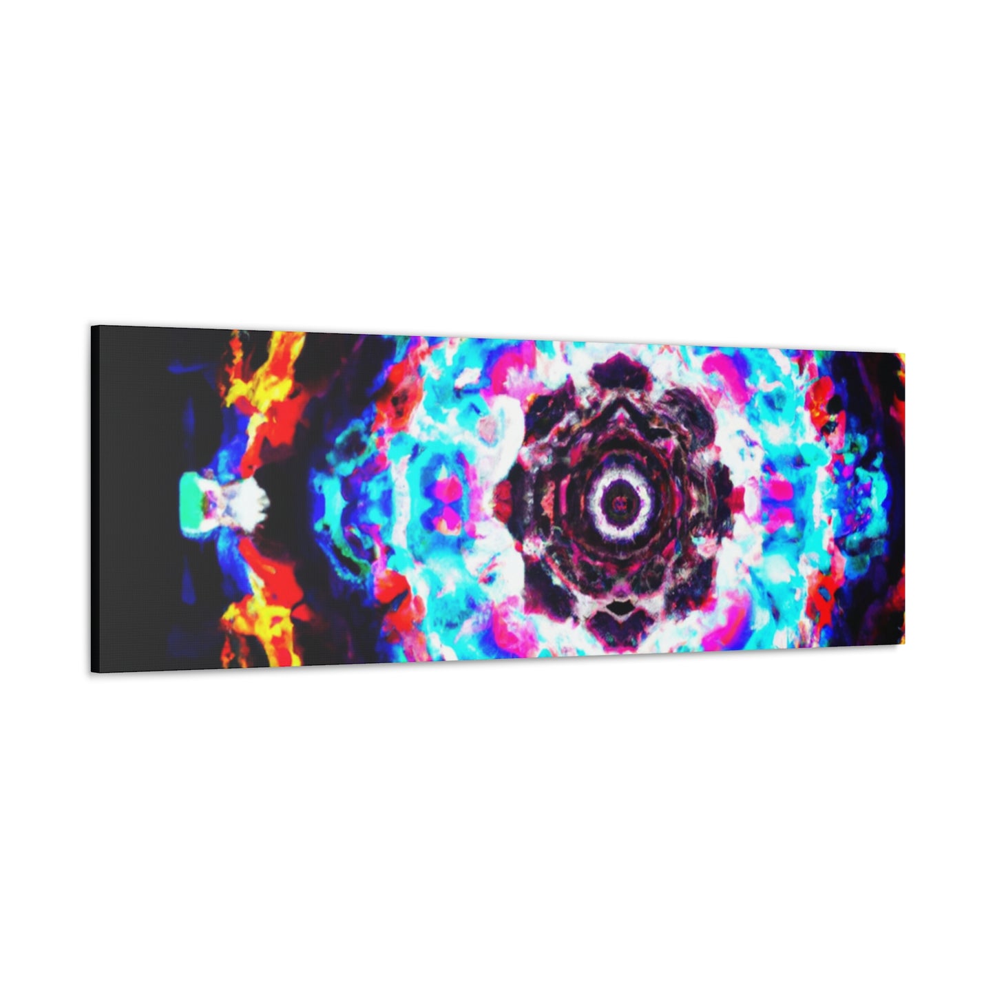 Vivid Vortex Immersion Trippy Infinity Patterns Art Canvas