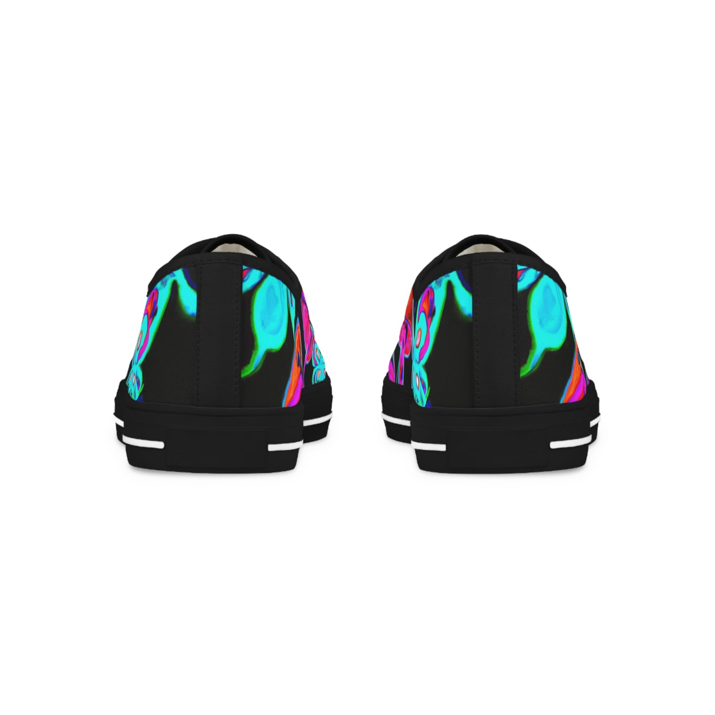 "Neon Rainbow Dreams". - Men's Lowtop Sneakers