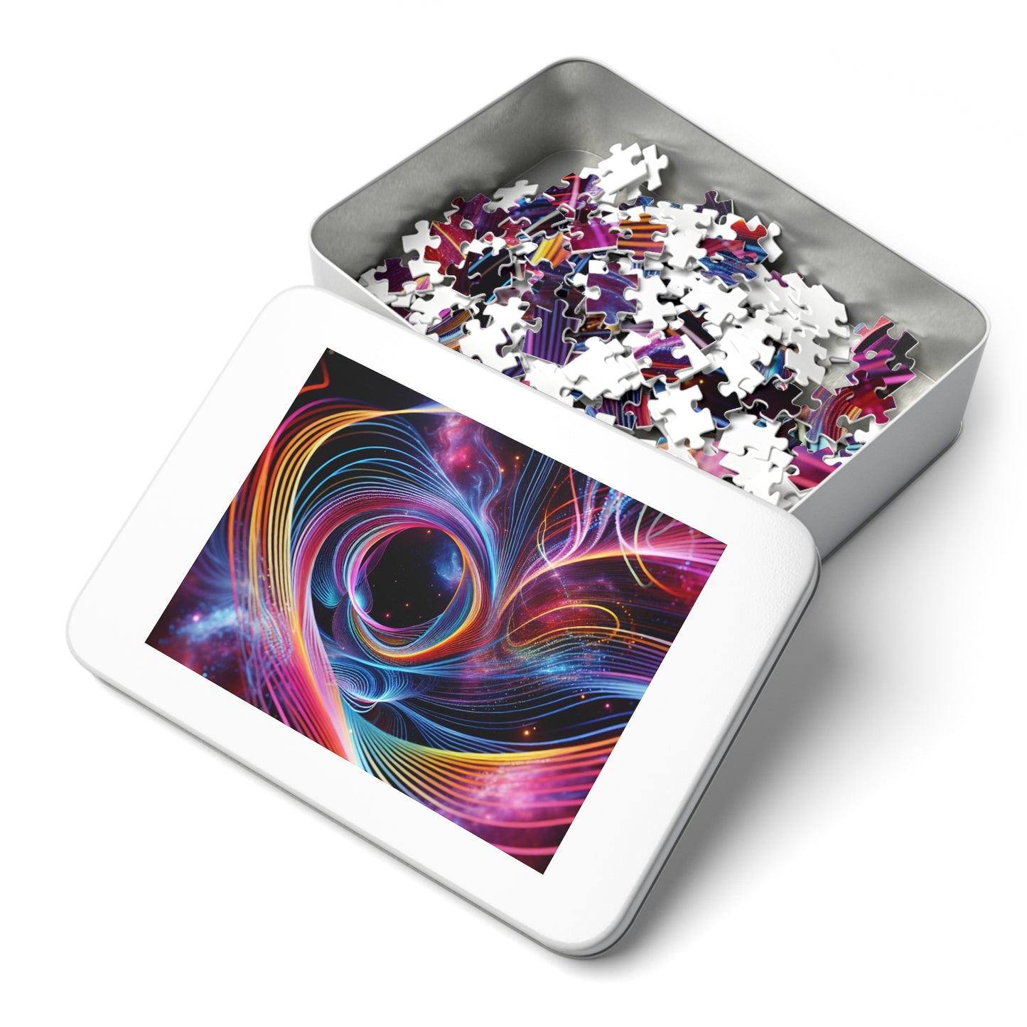 NeonInfiniti. - Neon Trippy Infinity Patterns Puzzle 30, 110, 252, and 1000 Pieces