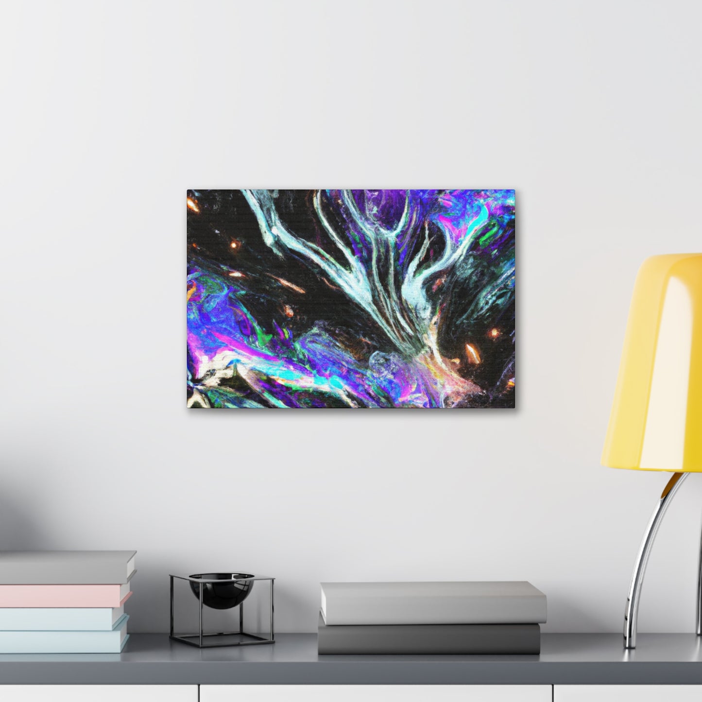 Interdimensional Fantasia. Trippy Infinity Patterns Art Canvas