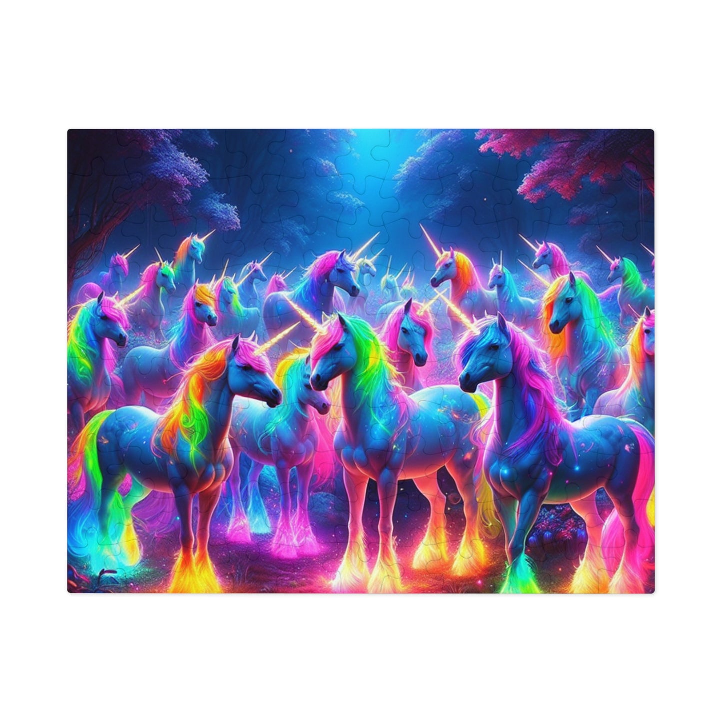 Neonu-Cluster - Neon Unicorns Puzzle 30, 110, 252, and 1000 Pieces