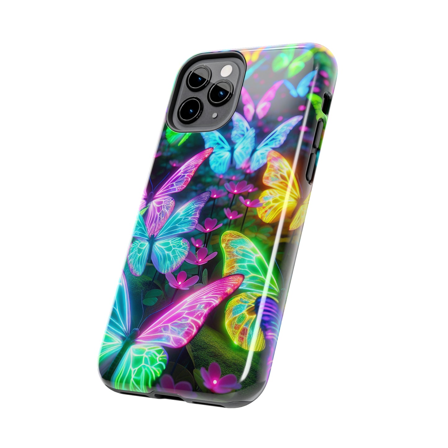 Neon Butterfly Dreamscape. NEON Butterflies Tough Phone Case