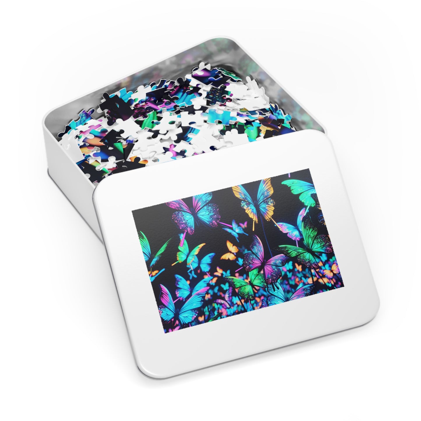 Neon Flutter - Neon Butterflies Puzzle