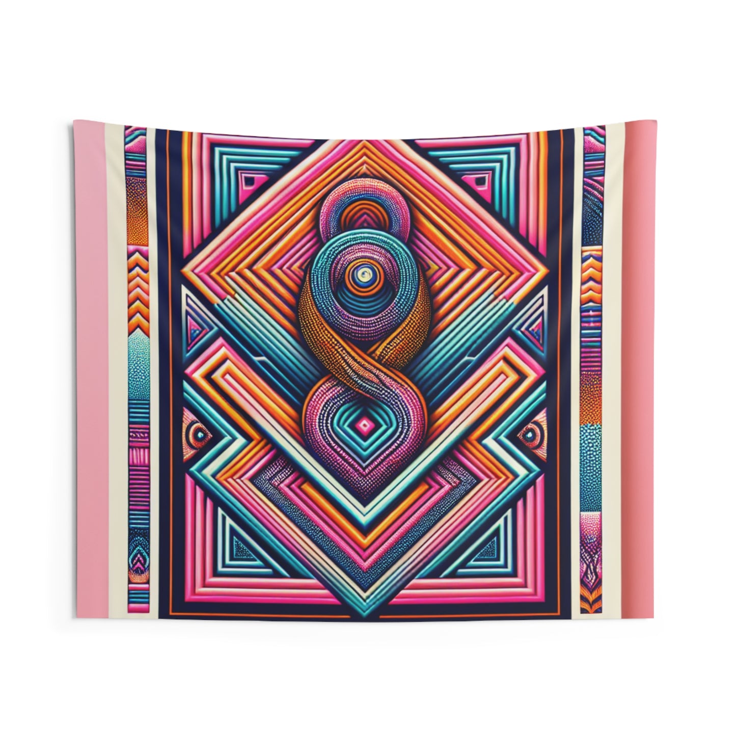 Vivid Cosmic Endless Splashes. Infinity Patterns Art Tapestry