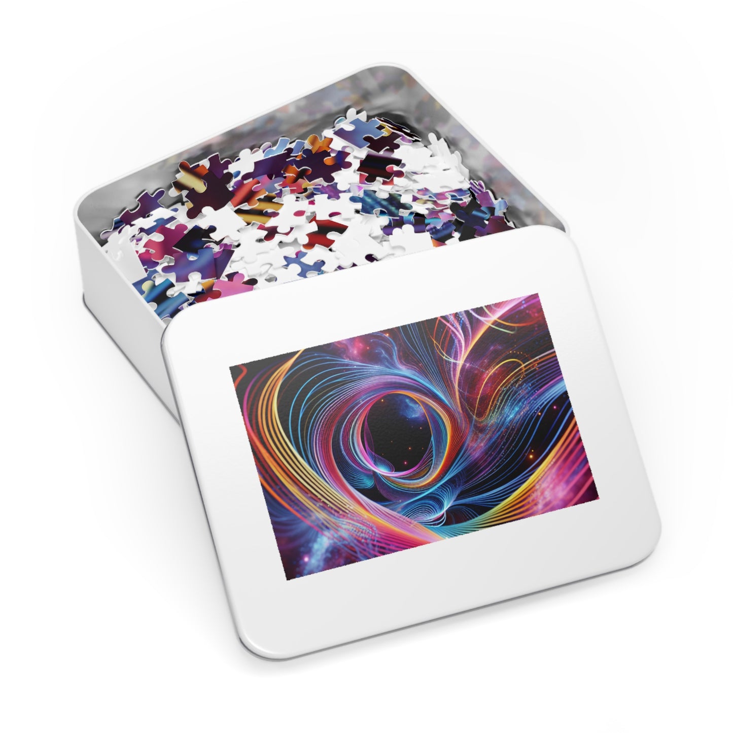 NeonInfiniti. - Neon Trippy Infinity Patterns Puzzle 30, 110, 252, and 1000 Pieces