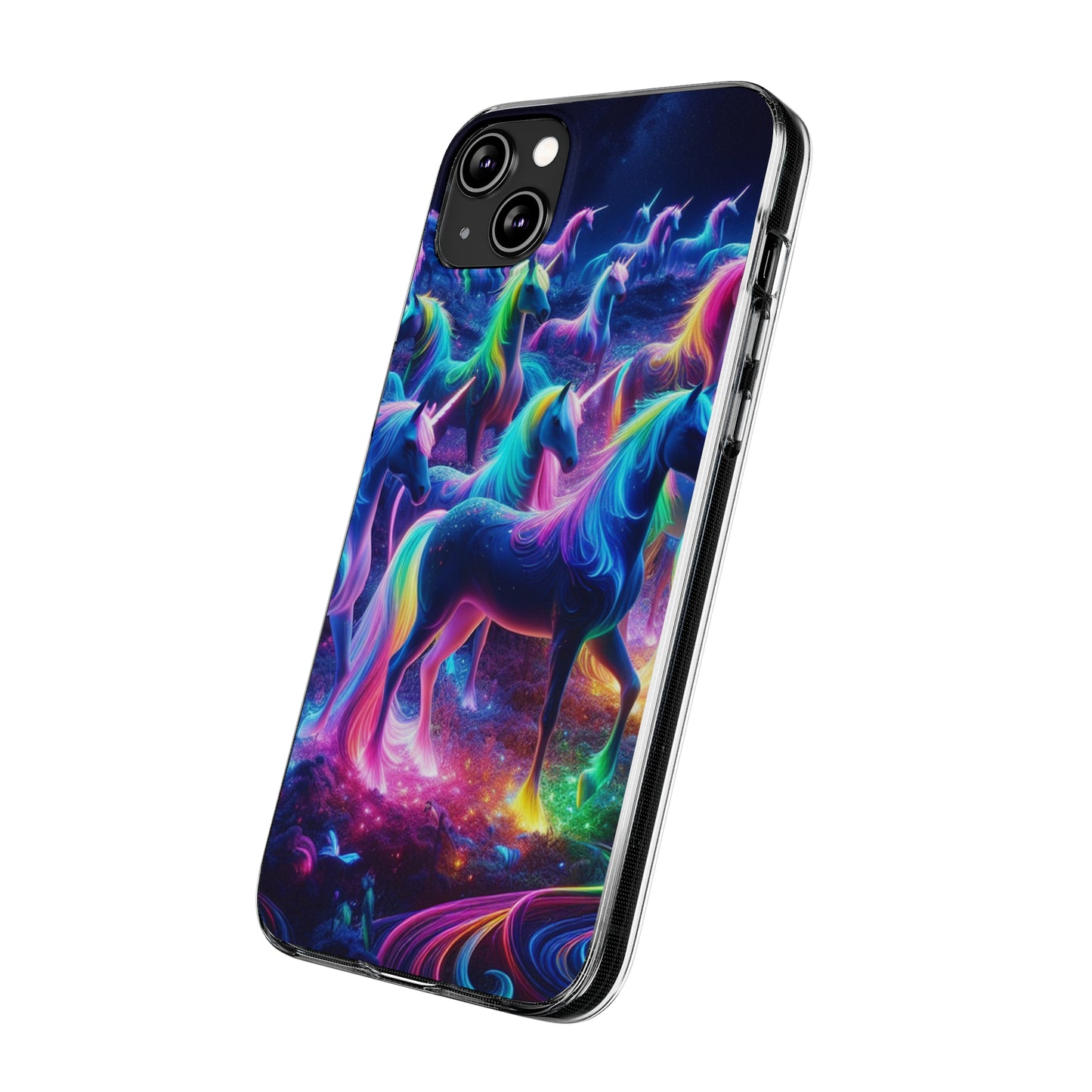 Neon Unicorn Spectacle. NEON Unicorns Art Polycarbonate Phone Case Samsung Galaxy s21 s22 Google Pixel 6 Iphone 11 12 13 14 Pro Max Mini Plus