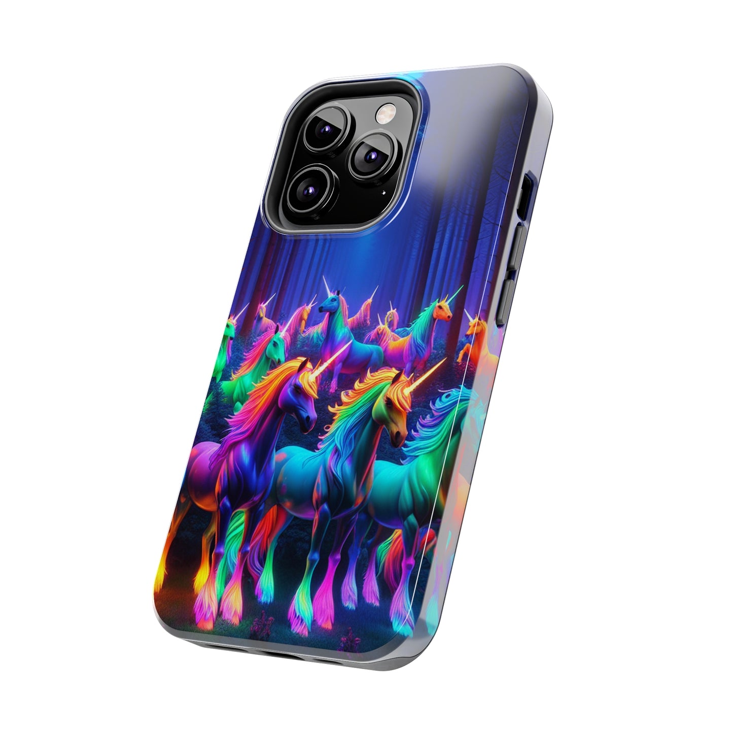 Vivid Unicorn Pack NEON Unicorns Tough Phone Case Iphone 7 8 9 10 11 12 13 14 Pro Max Mini Plus XR XS SE