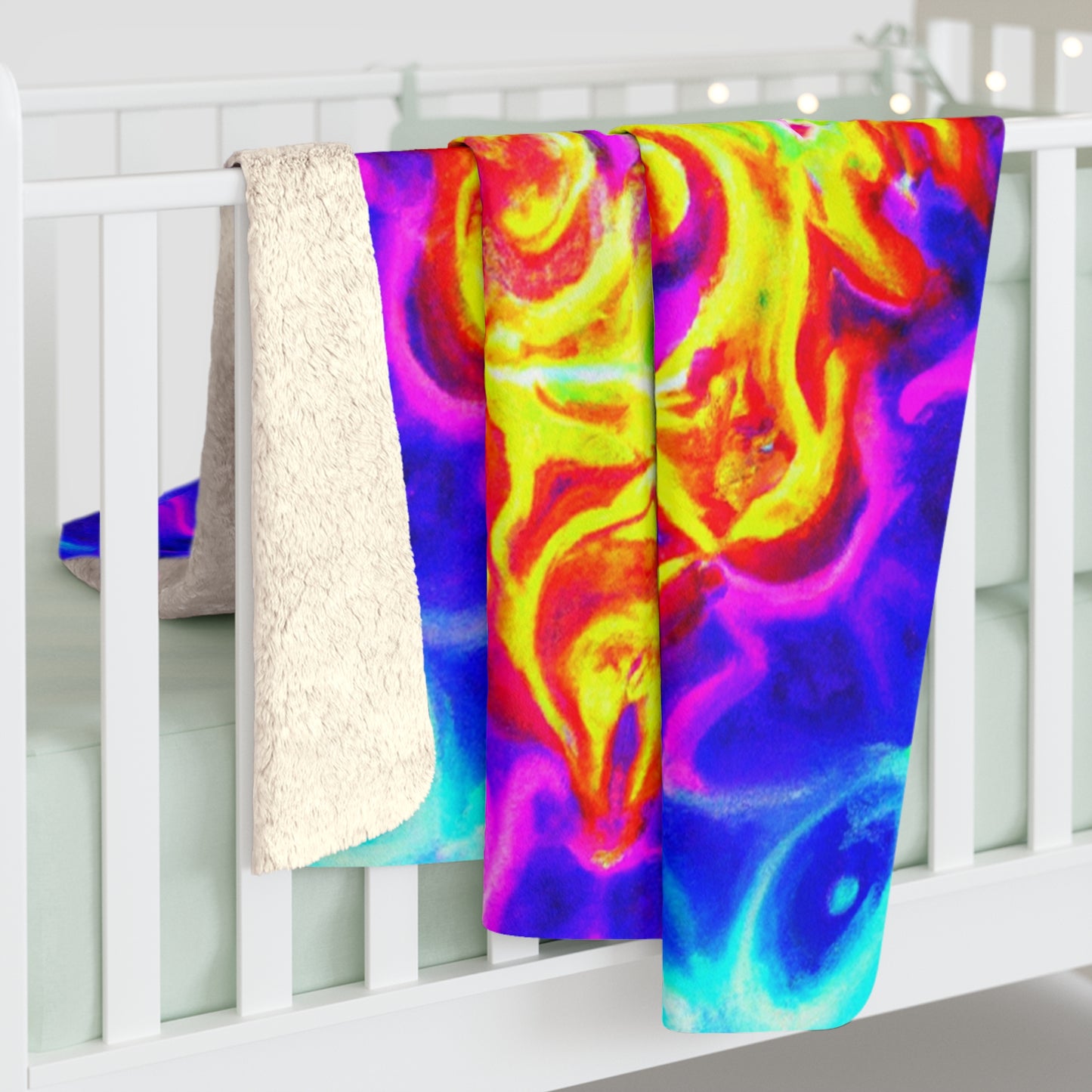 Nicolo di Giovanni - Trippy Infinity Patterns Sherpa Blanket