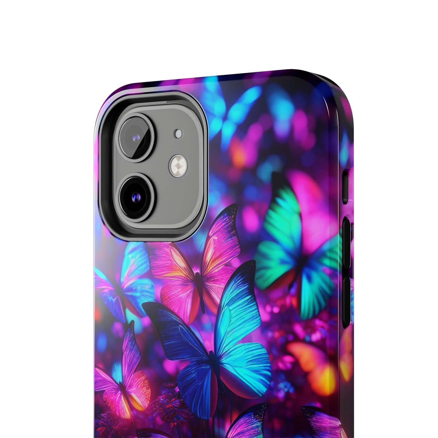 Neon Moth Flutter. NEON Butterflies Tough Phone Case