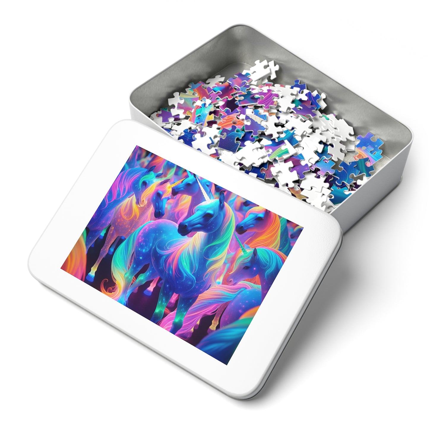 Neon UniClanz - Neon Unicorns Puzzle 30, 110, 252, and 1000 Pieces