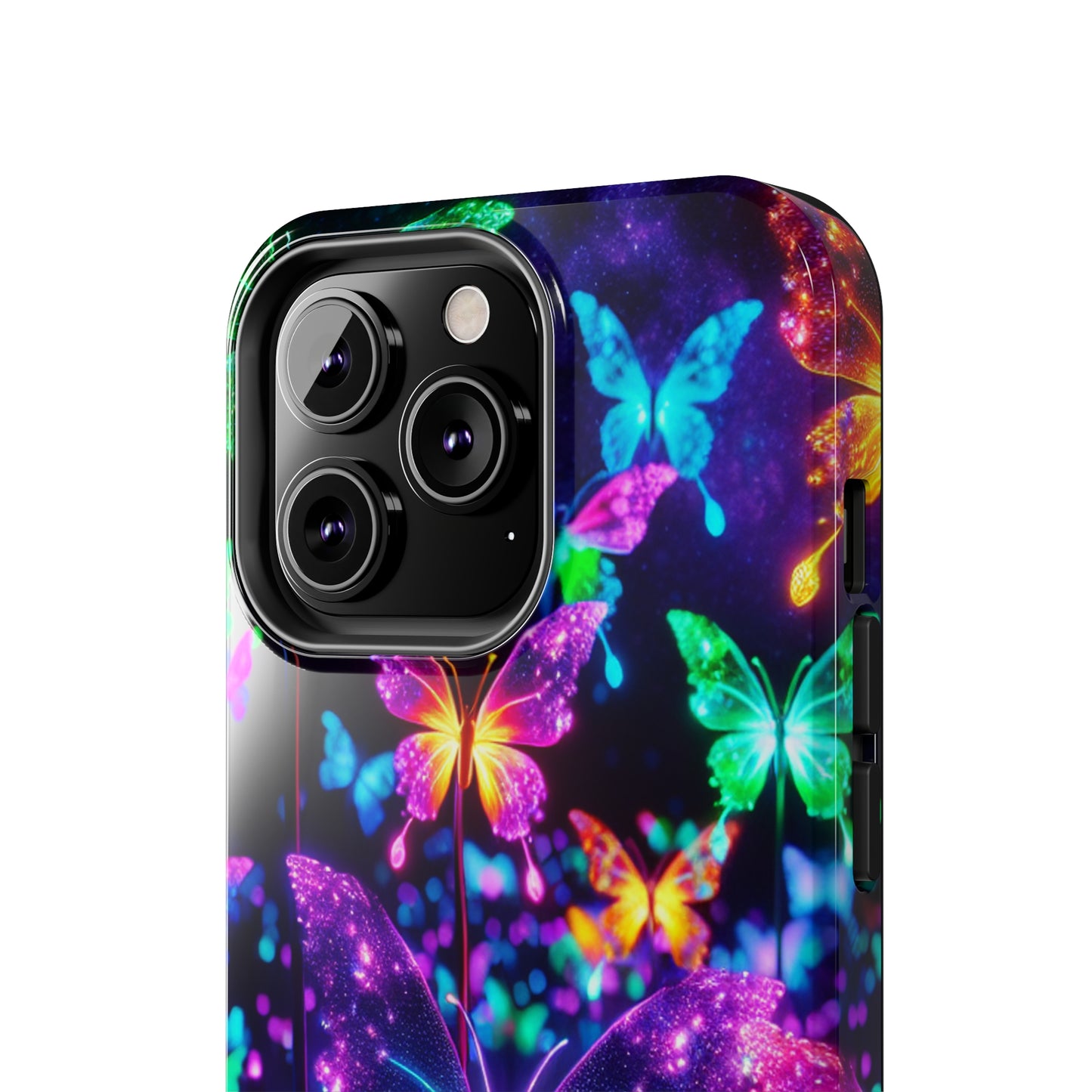 "Vibrance in Flight" NEON Butterflies Tough Phone Case