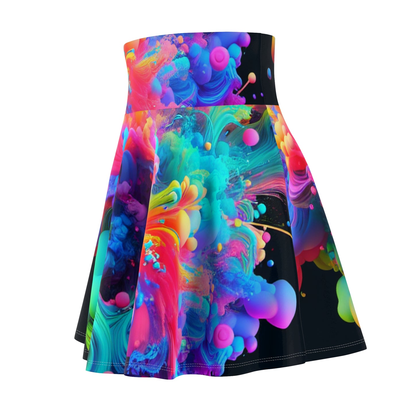 Ambrosius diVinci - Trippy Infity Patterns Woman's Skater Skirt