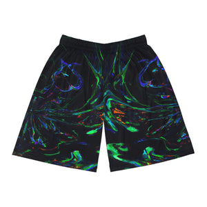 Mariana da Vinci - Trippy Infinity Patterns Rave Shorts