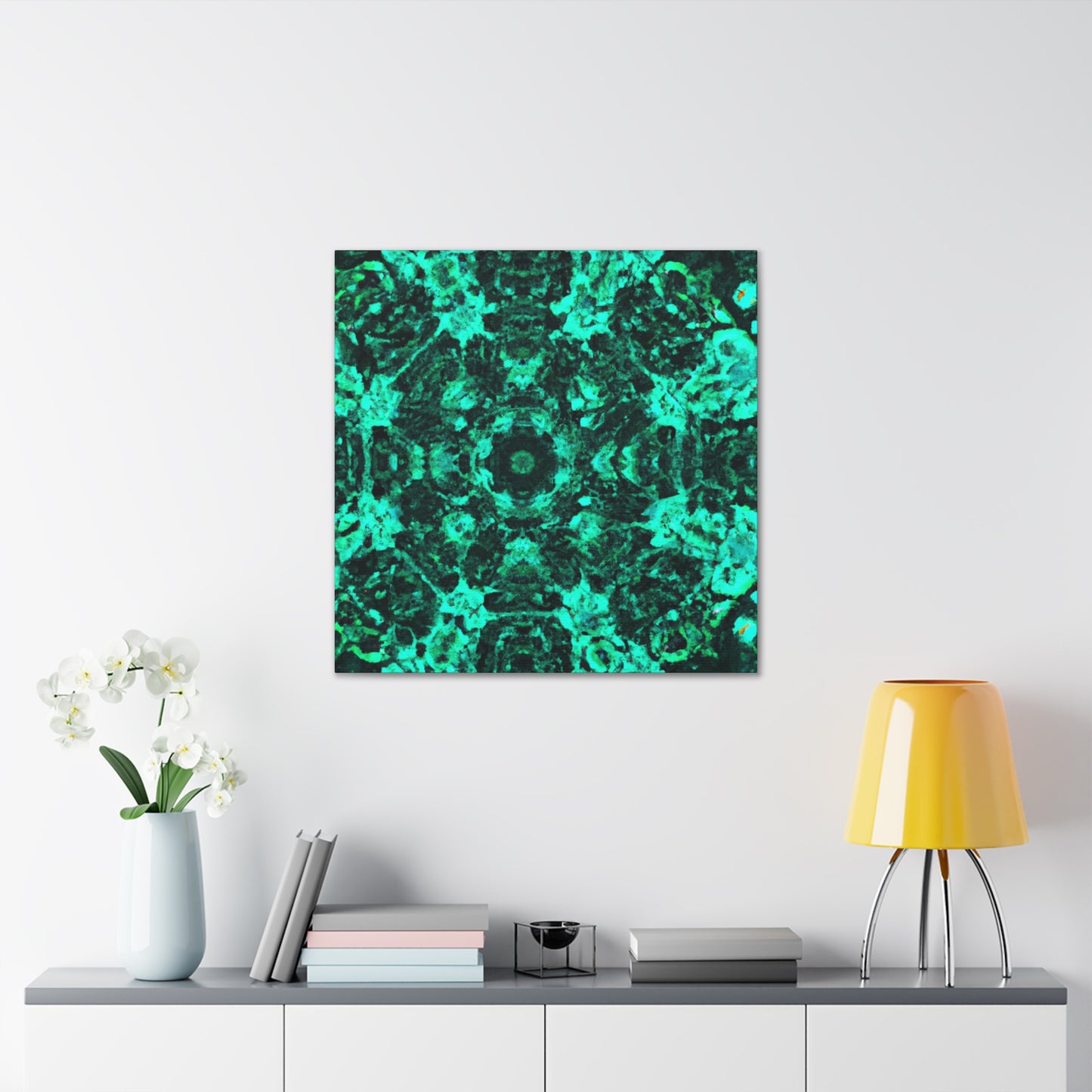 Cosmic Synesthesia Explosion. Trippy Infinity Patterns Art Canvas