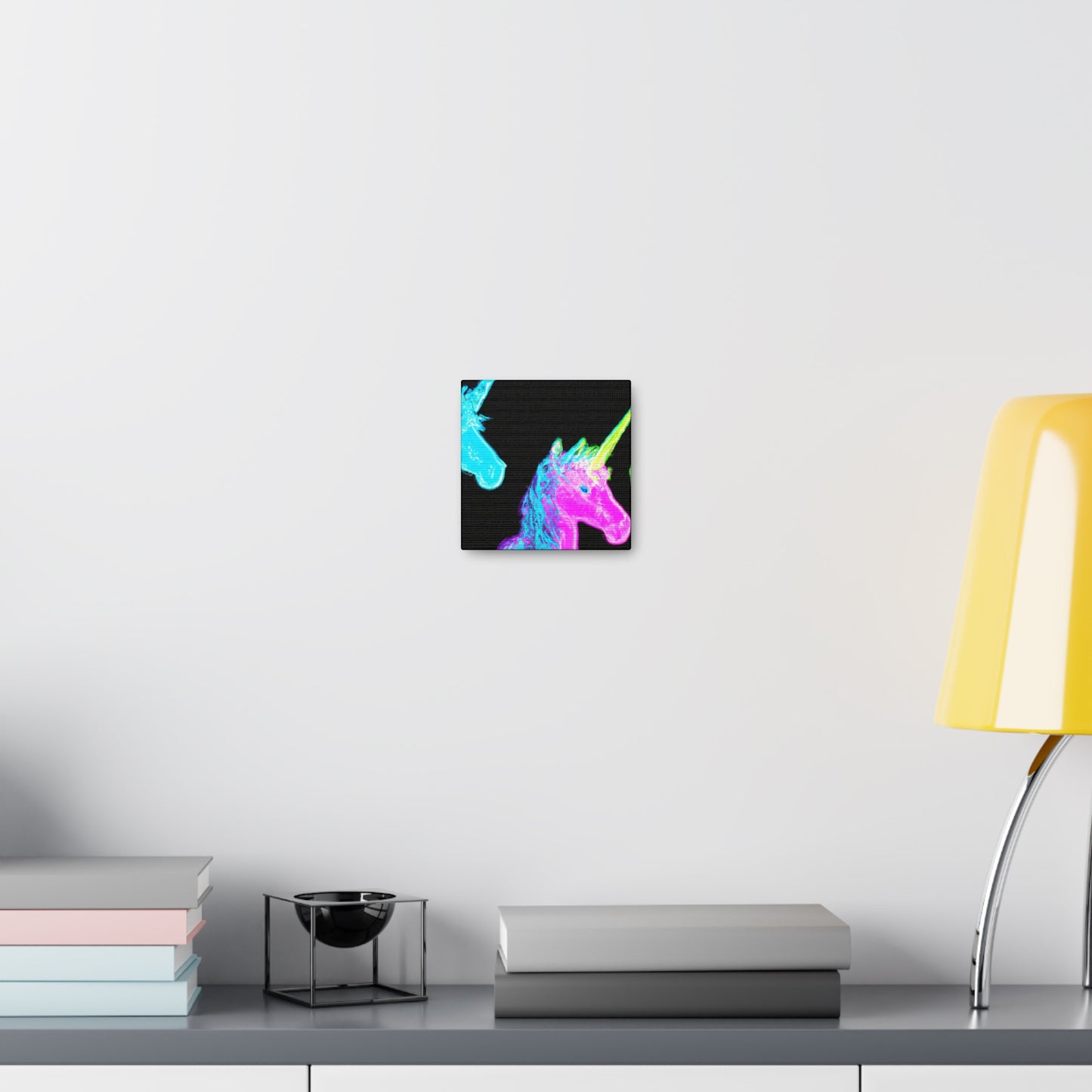 Neon Unicorn Blizzard NEON Unicorns Art Canvas