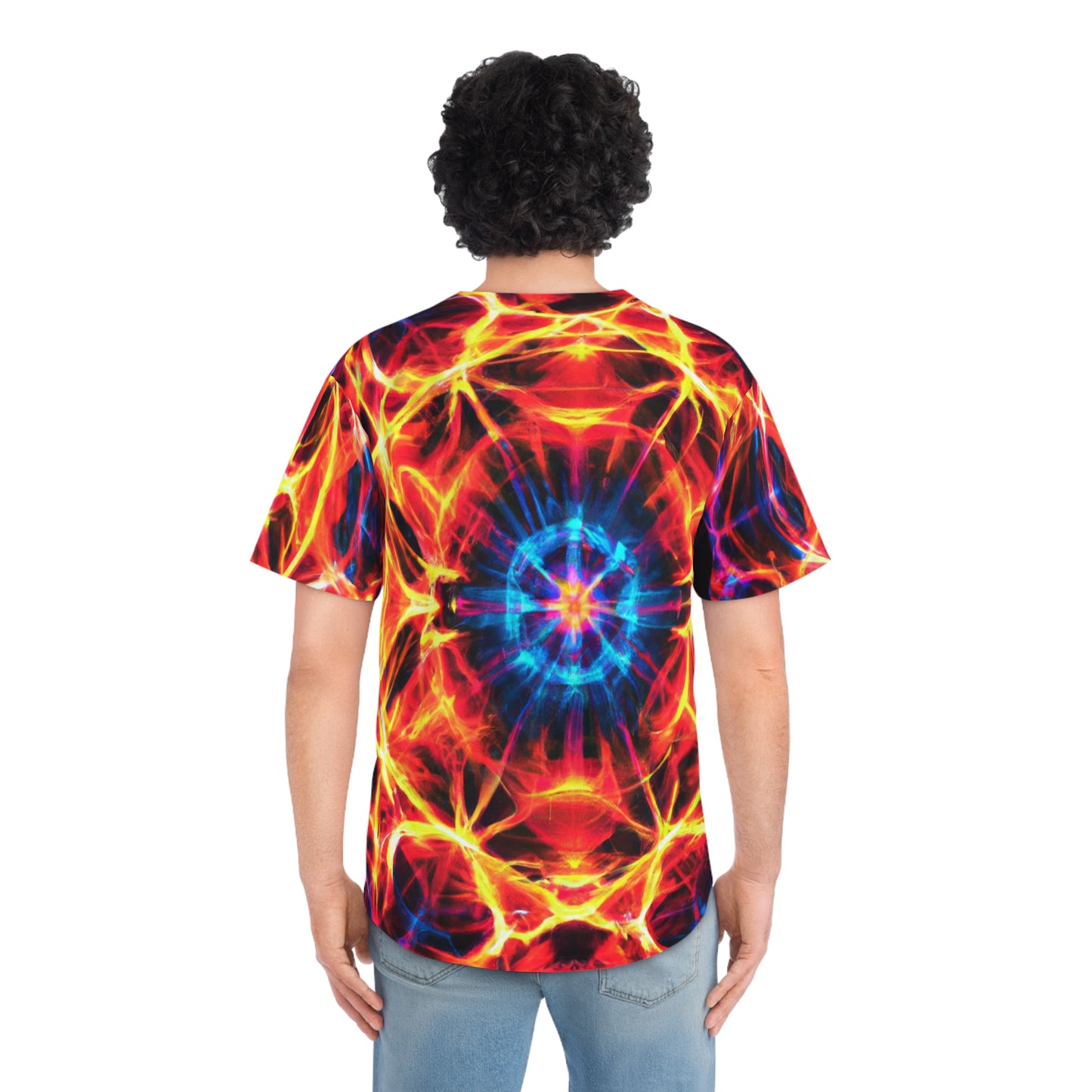 TripNite Infinity Neon Vivacity Trippy Infinity Patterns Mens Jersey