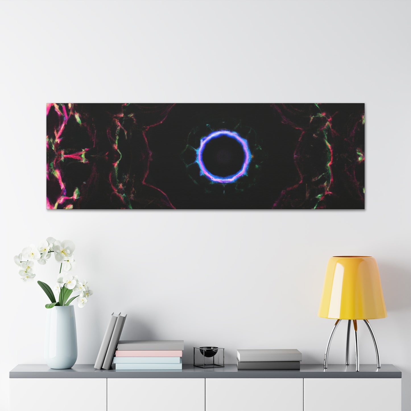 Vortex of Vibrancy Trippy Infinity Patterns Art Canvas