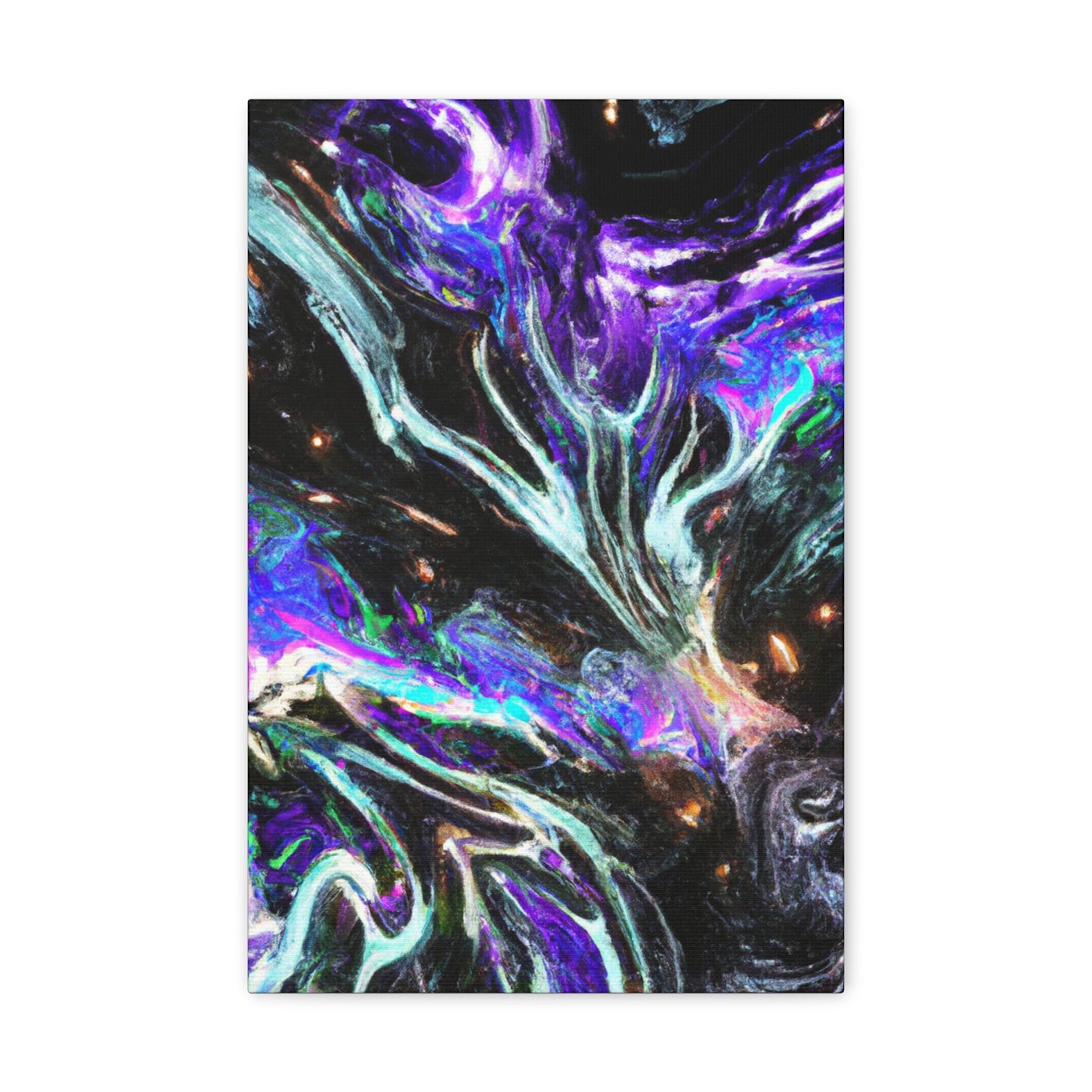 Interdimensional Fantasia. Trippy Infinity Patterns Art Canvas