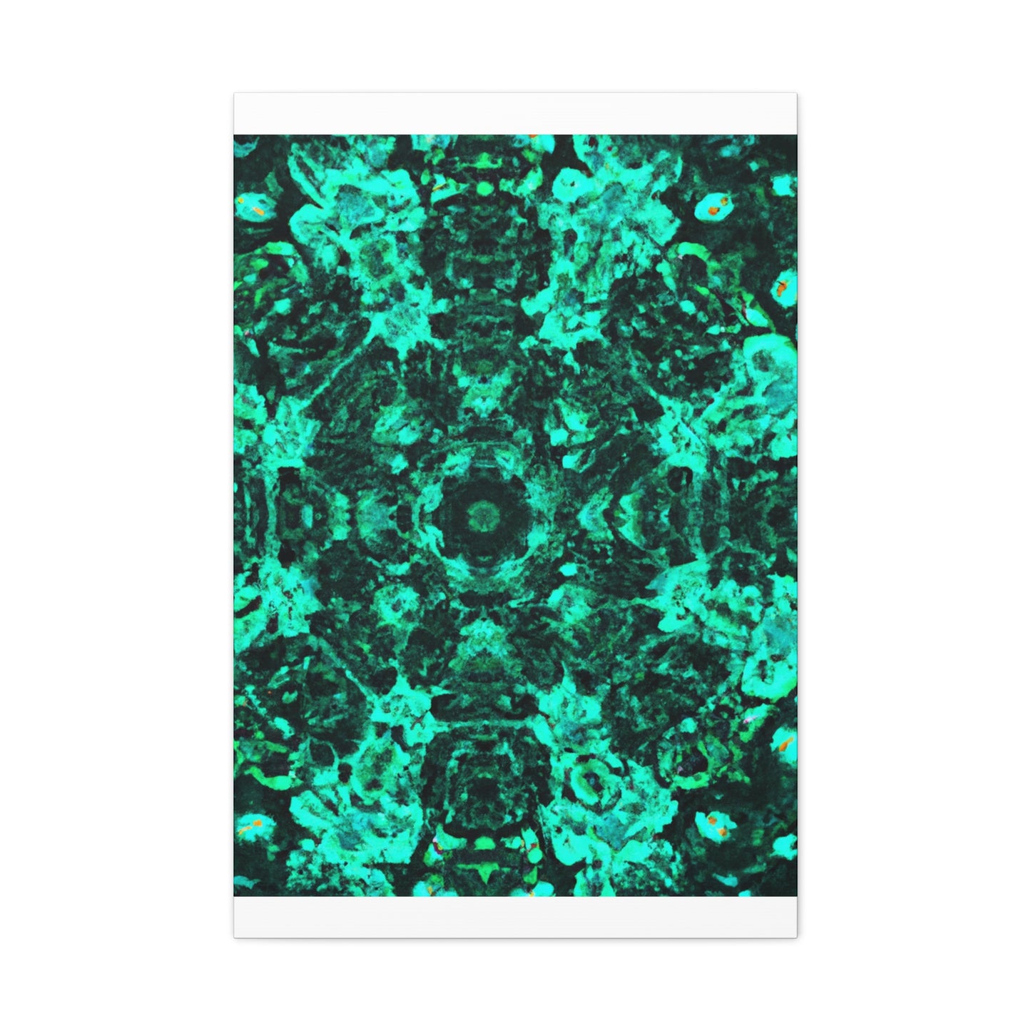 Cosmic Synesthesia Explosion. Trippy Infinity Patterns Art Canvas