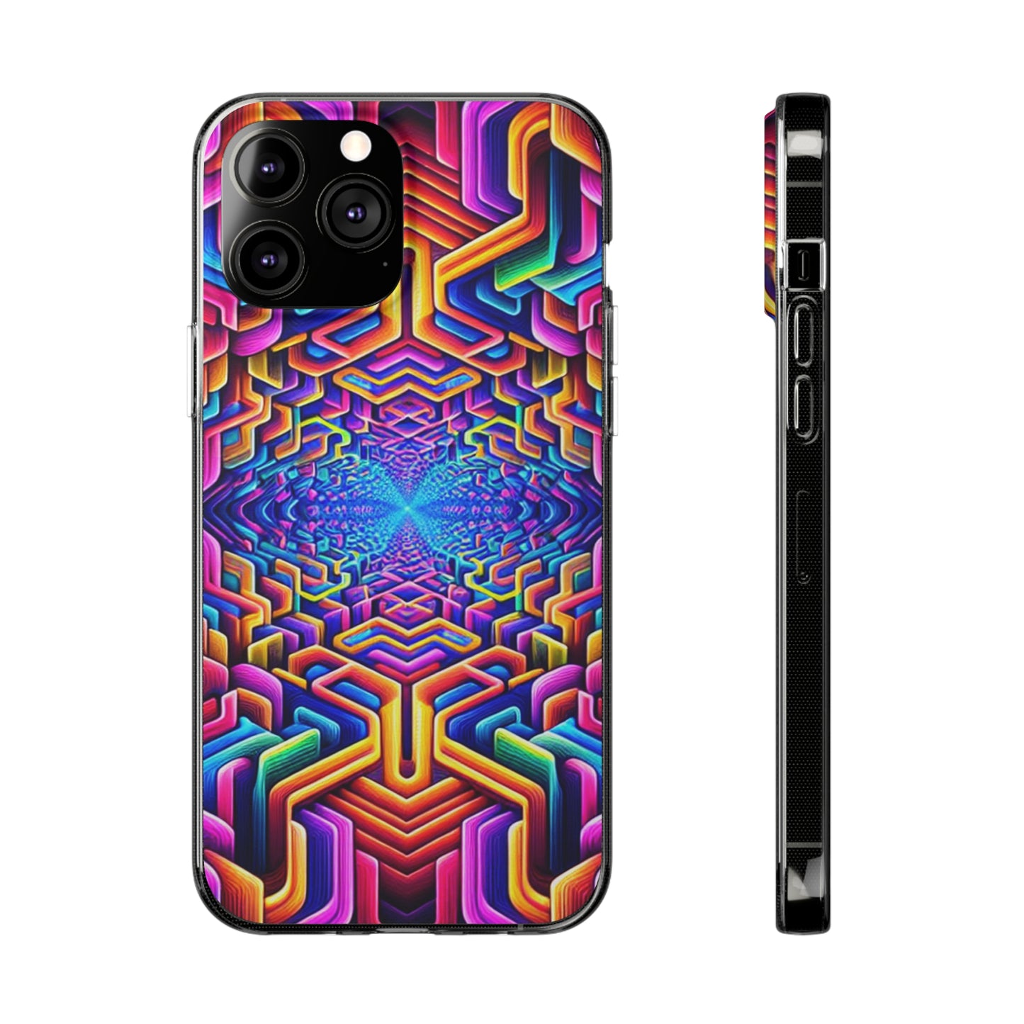 Vibrant Trippin' Infinity Infinity Patterns Art Polycarbonate Phone Case
