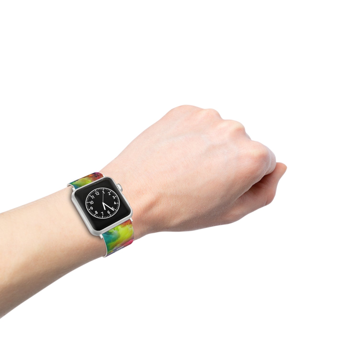"Neon Flowscape" - Trippy Infinity Patterns Iwatch Band