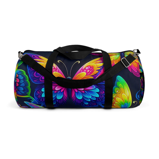 "Butterfly Lights" - Neon Butterflies Duffle Bag
