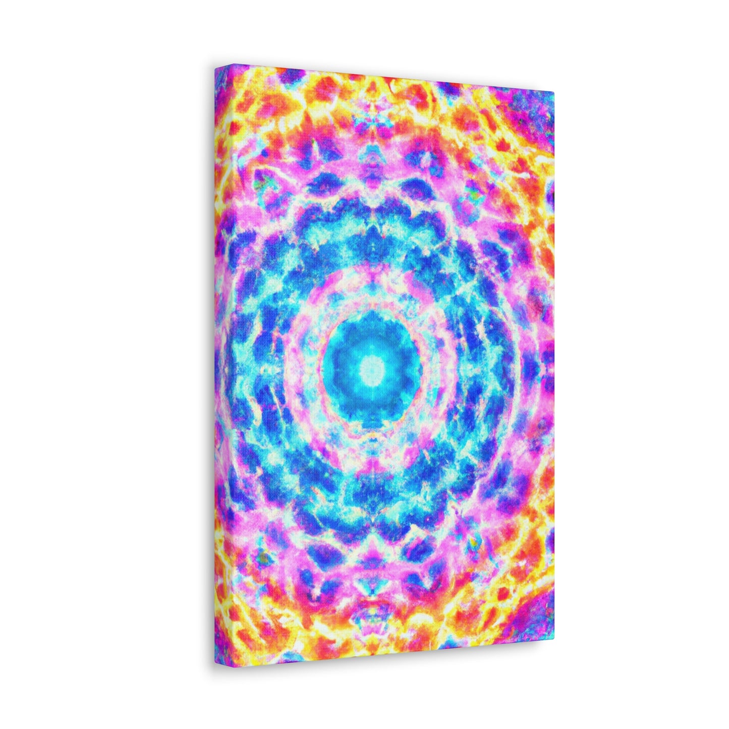 Vivid Cosmic Lightsphere Trippy Infinity Patterns Art Canvas
