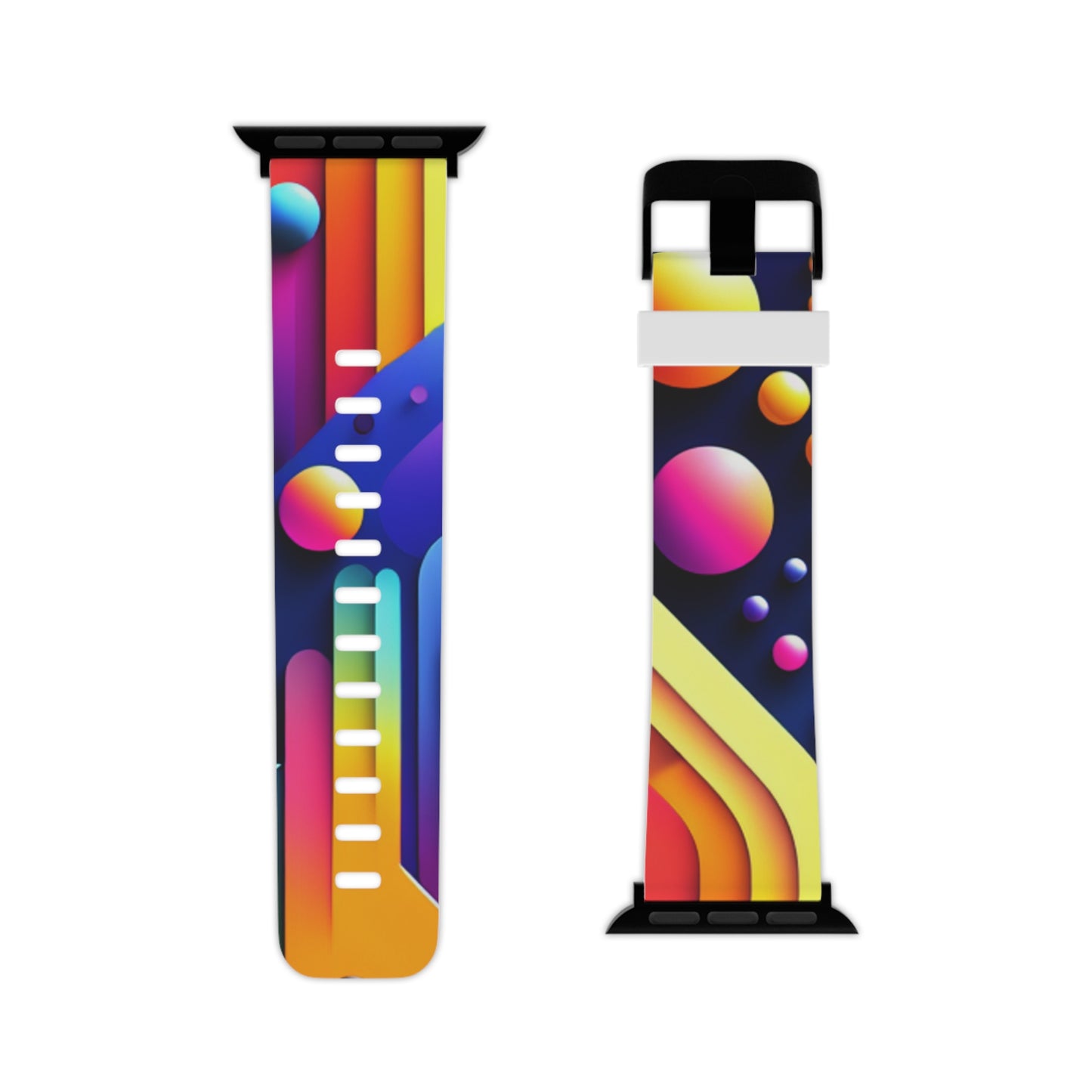 Neon Electric Splendor - Trippy Infinity Patterns Iwatch Band