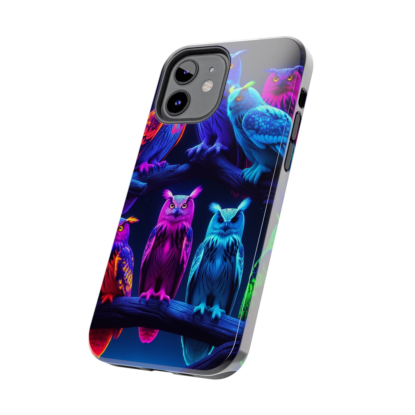 "Mystic Rally of the Neon Owls" NEON Owls Tough Phone Case