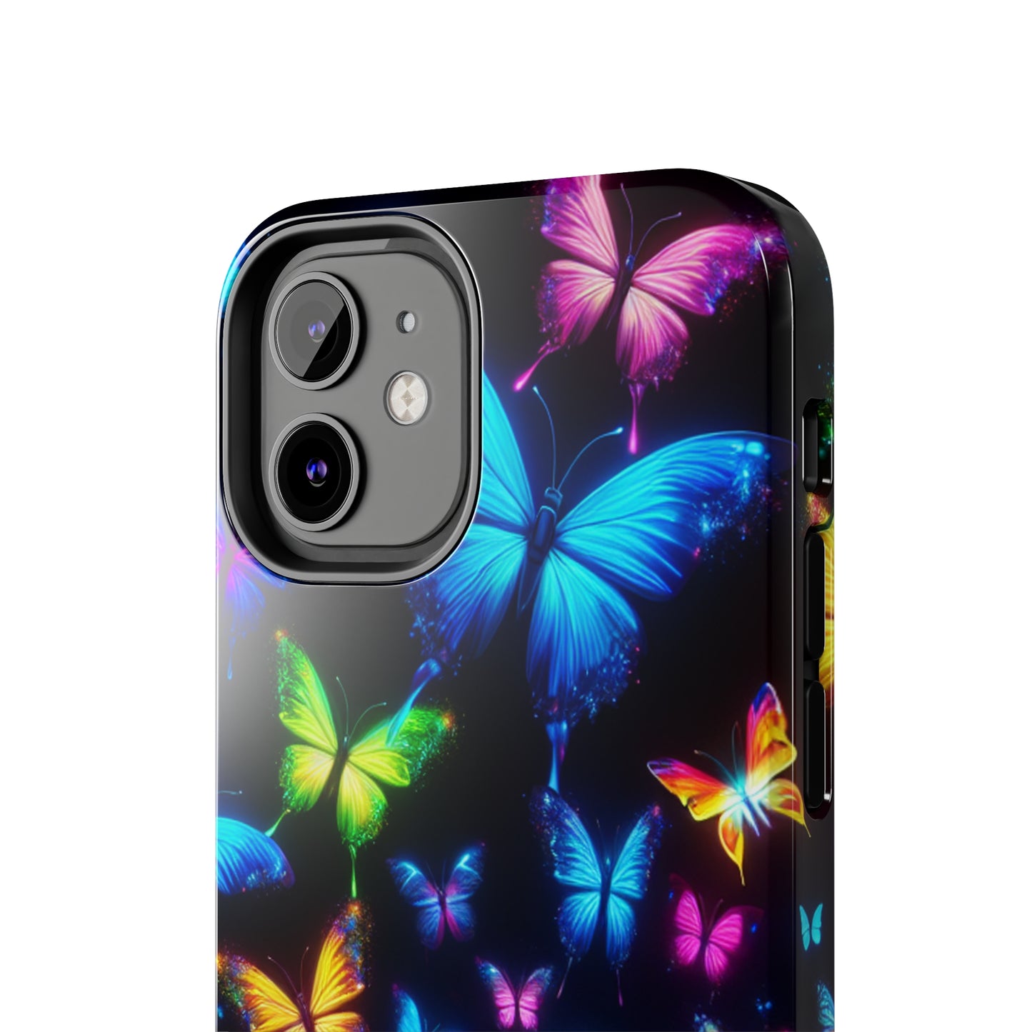 "Electric Flutterby Glow" NEON Butterflies Tough Phone Case