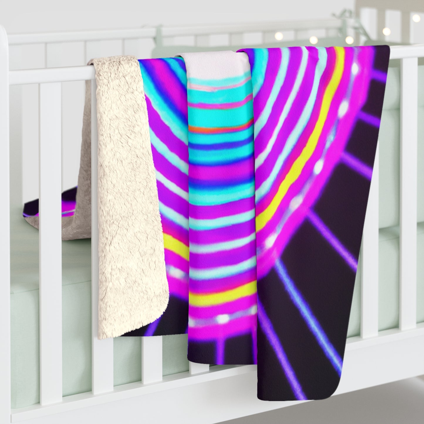 Ivan da Vinci. - Trippy Infinity Patterns Sherpa Blanket