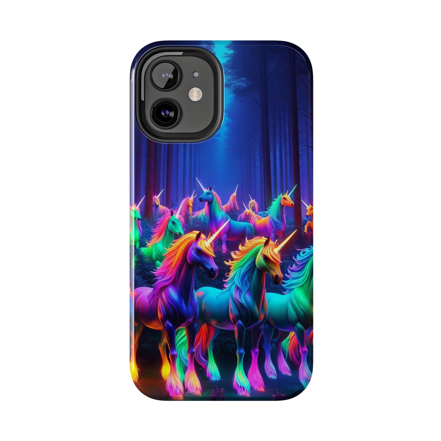 Vivid Unicorn Pack NEON Unicorns Tough Phone Case Iphone 7 8 9 10 11 12 13 14 Pro Max Mini Plus XR XS SE