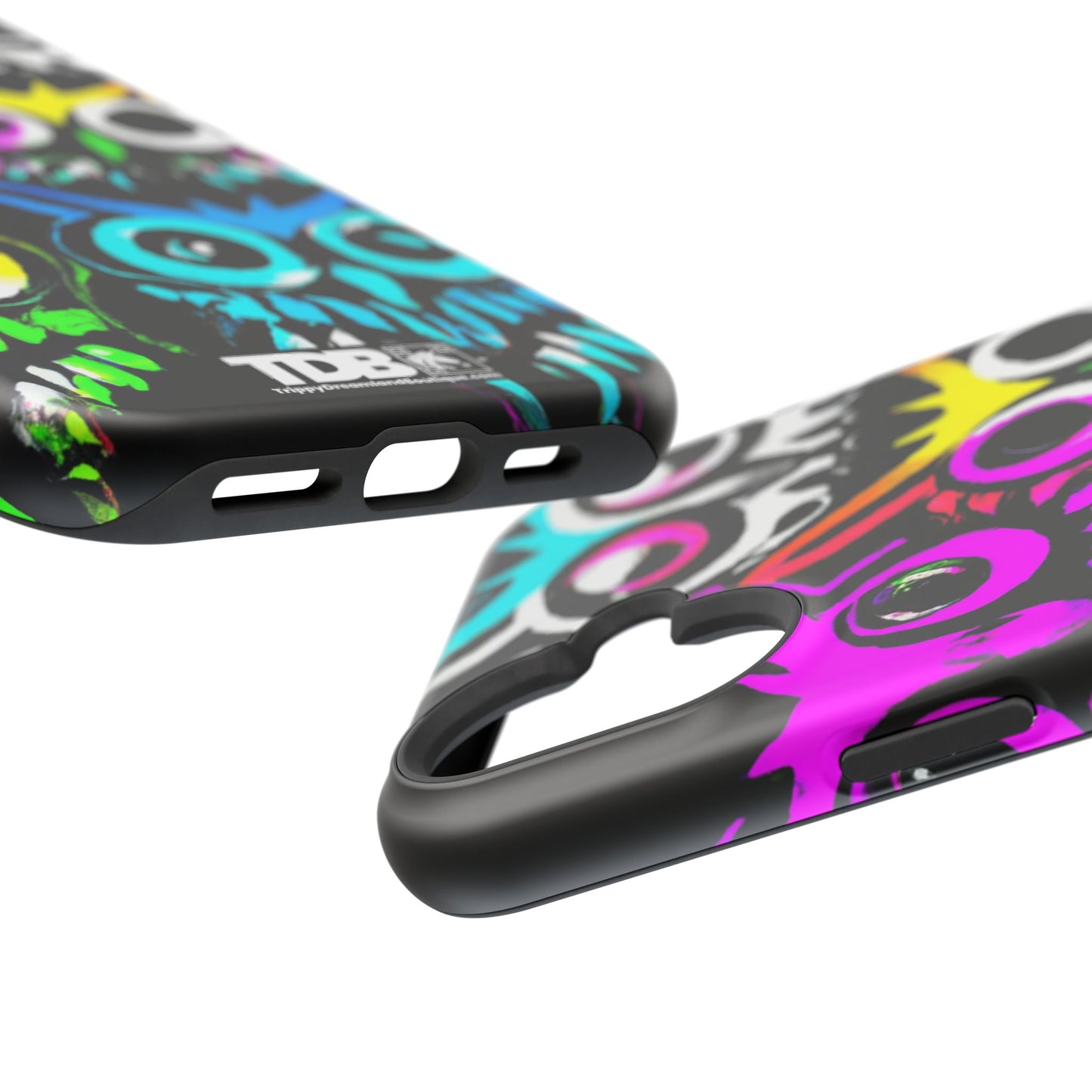 TDB iPhone Magnetic Tough Case - Psychedelic Rave Owl Design