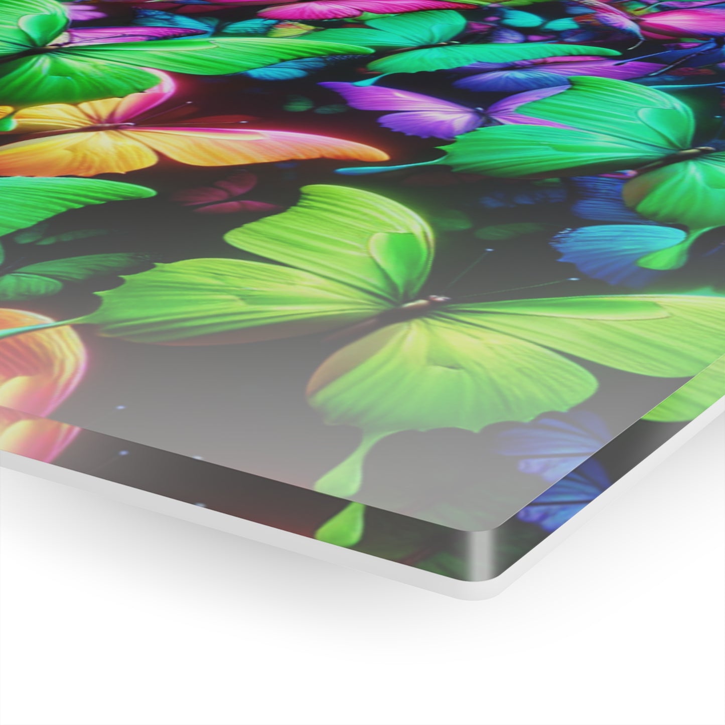 Neon Butterfly Splendor. NEON Butterflies Art 1/4" Glossy Acrylic Art