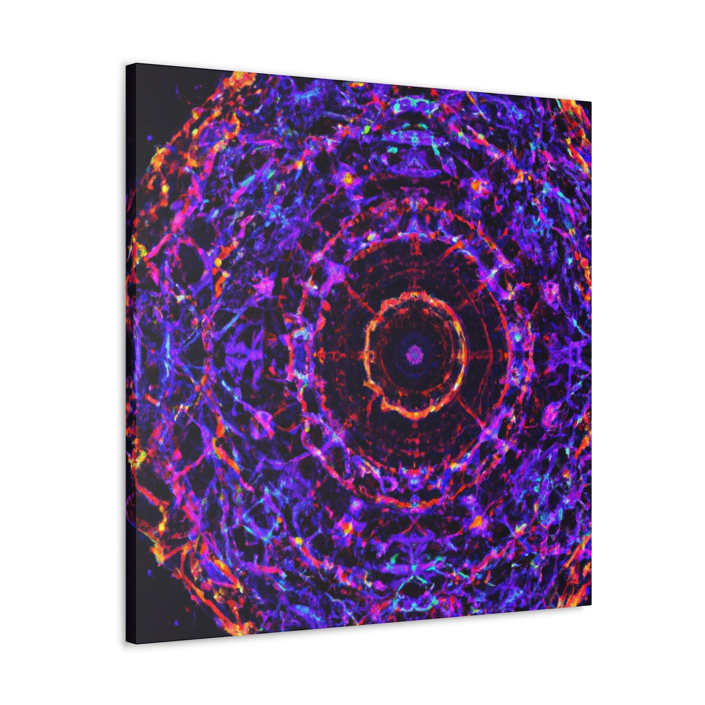 Cosmic Psychedelic Universe. Trippy Infinity Patterns Art Canvas