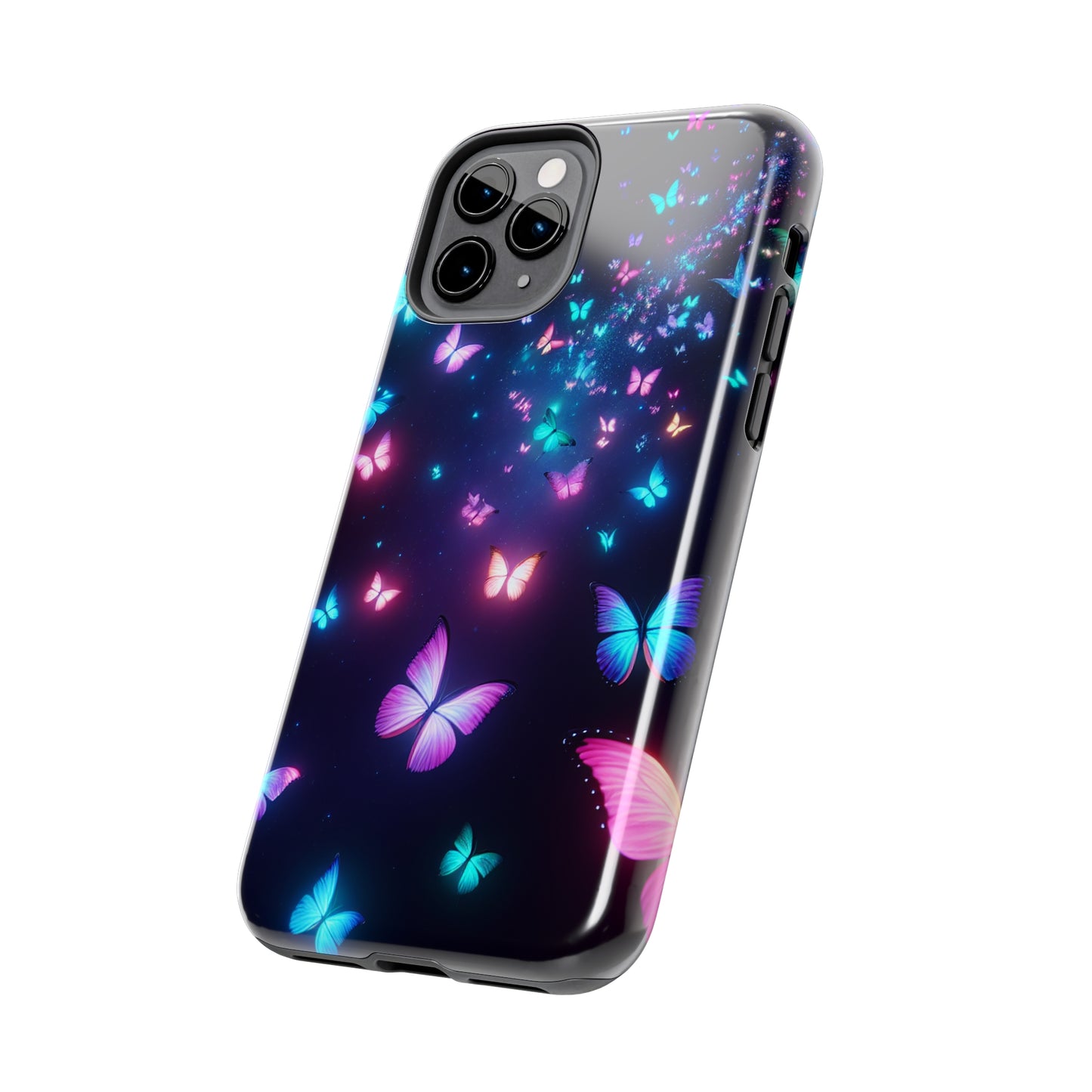 'The Illuminated Flutterflies' NEON Butterflies Tough Phone Case
