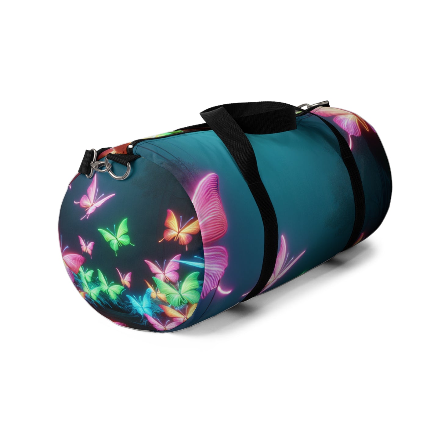 "Butterfly Burst" - Neon Butterflies Duffle Bag