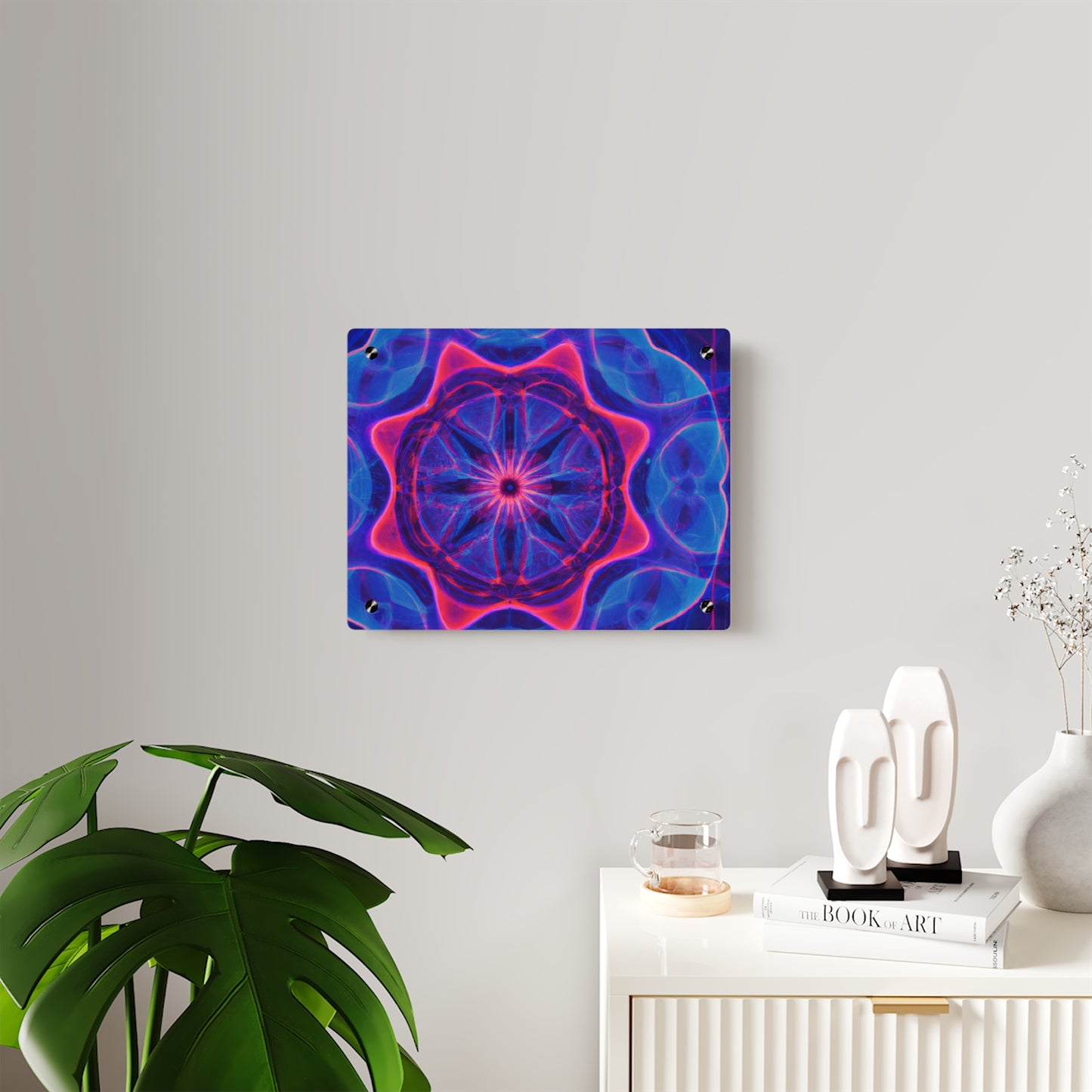 Rainbow Plasmatica Infinity. Trippy Infinity Patterns Acrylic Art Panel