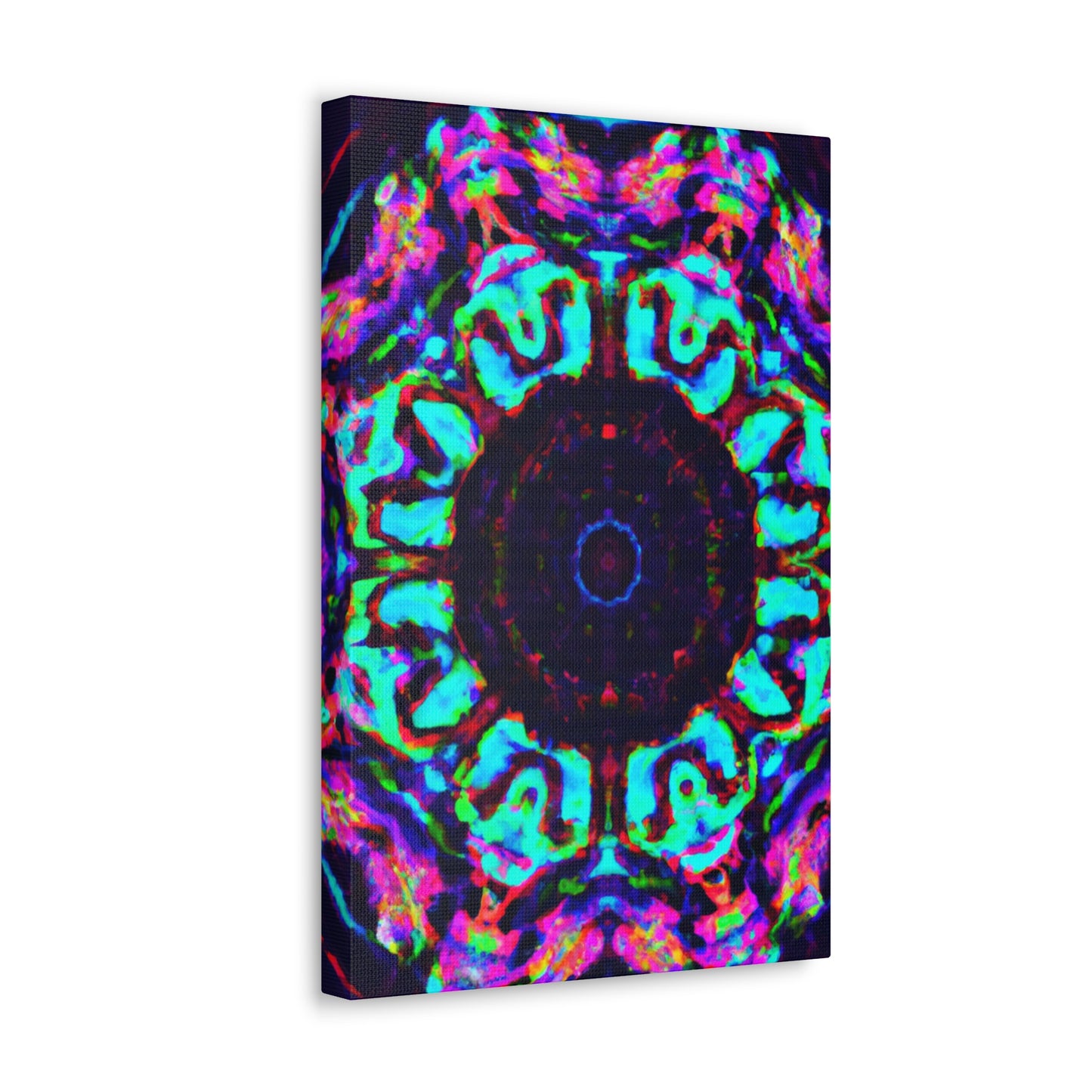 Vibrant Trippy Neon Infinity Prismatic Play. Trippy Infinity Patterns Art Canvas