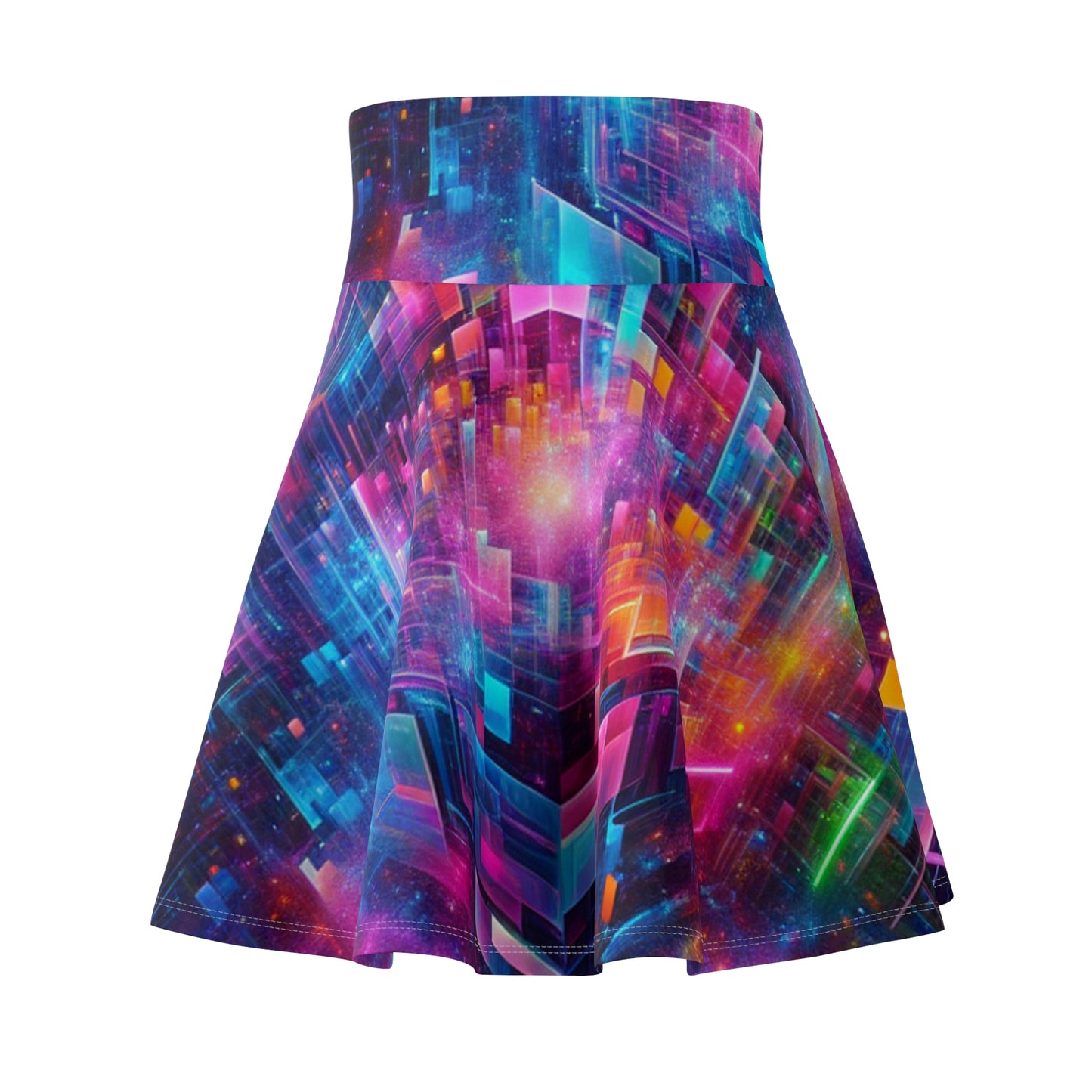 Elena da Vinci - Trippy Infity Patterns Woman's Skater Skirt