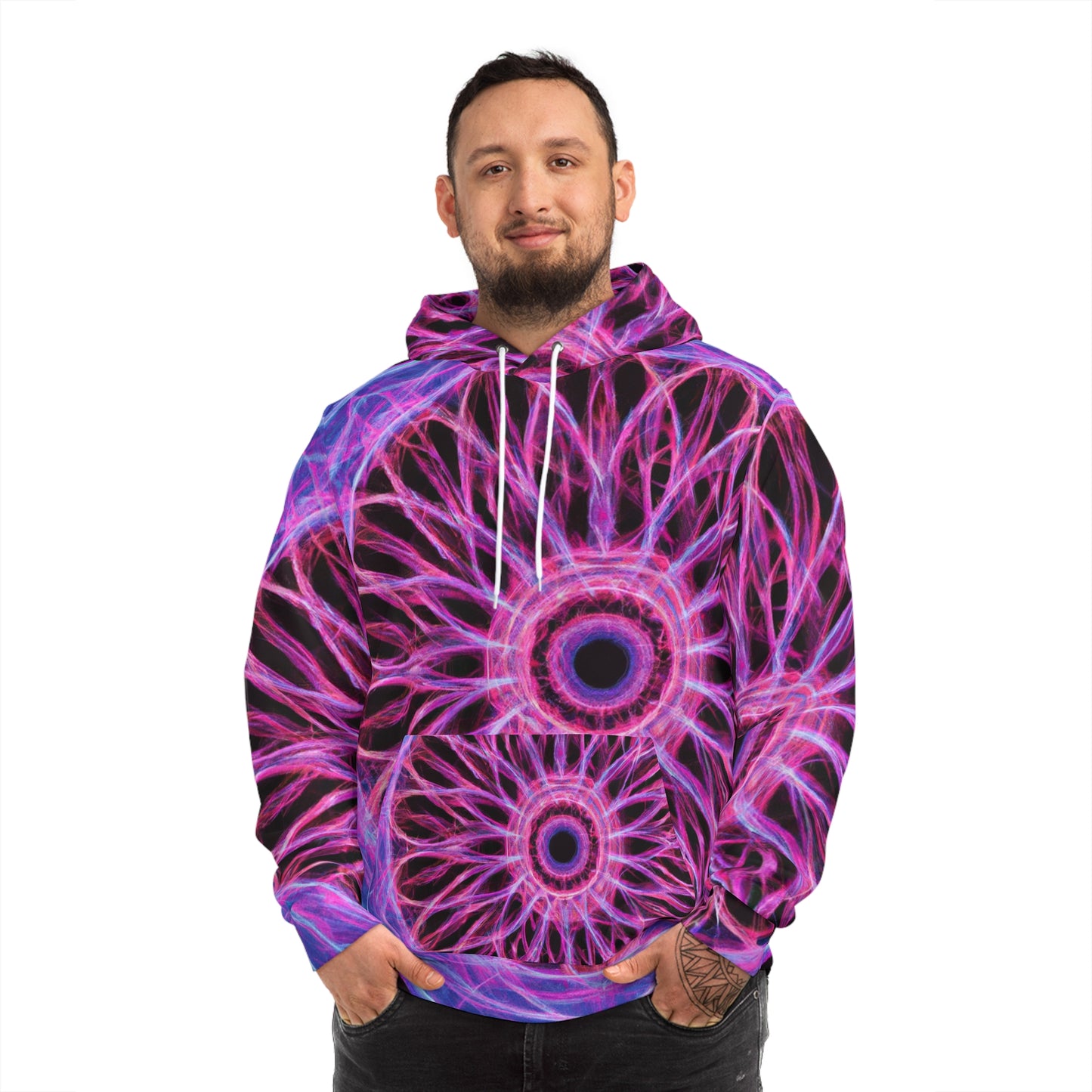 "Aurora of Limitations" -Trippy Infinity Patterns AOP Hoodie