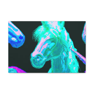 Neon Unicorn Palooza NEON Unicorns Art Canvas