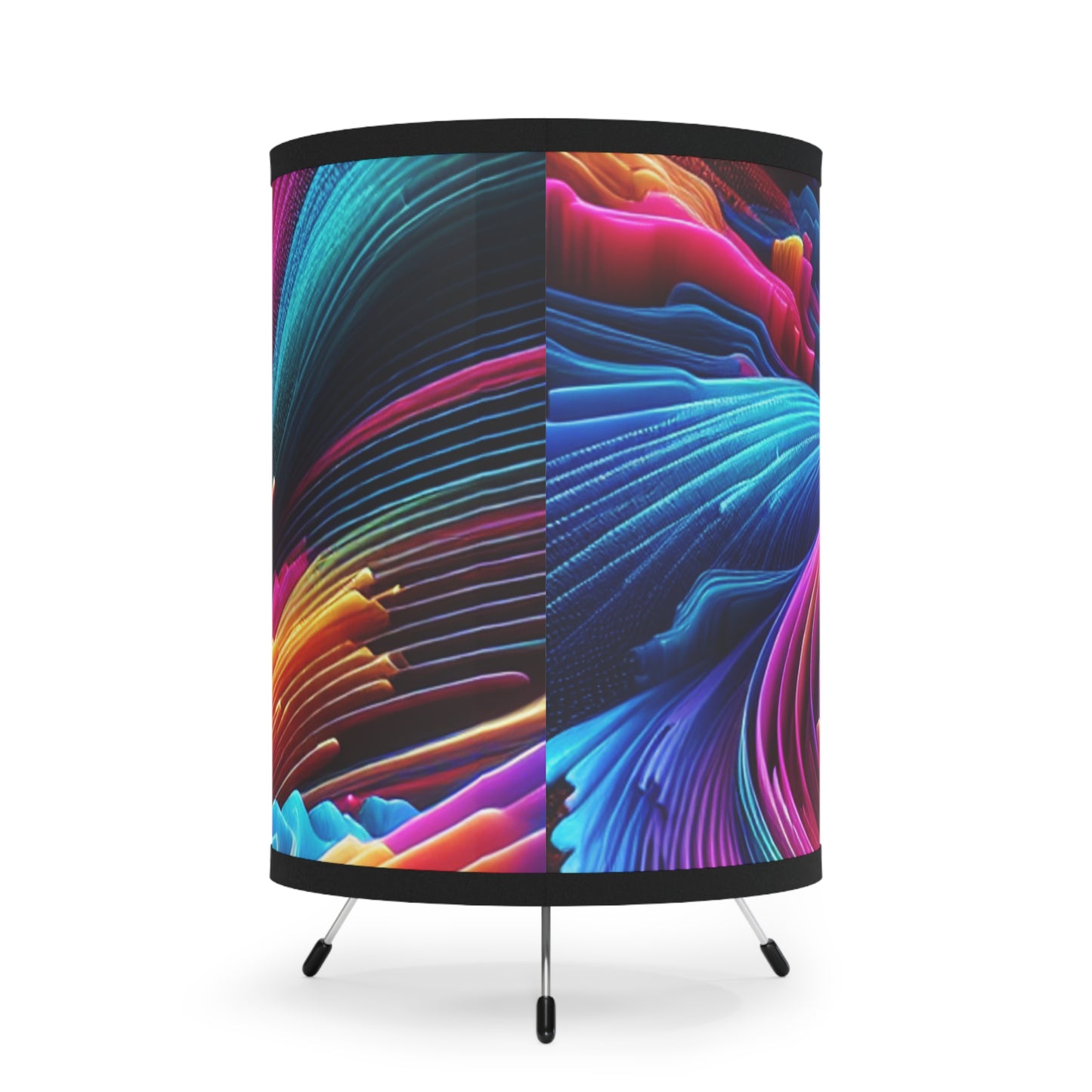 Giovanni Magnifico - Trippy Infity Patterns Art Tripod Lamp