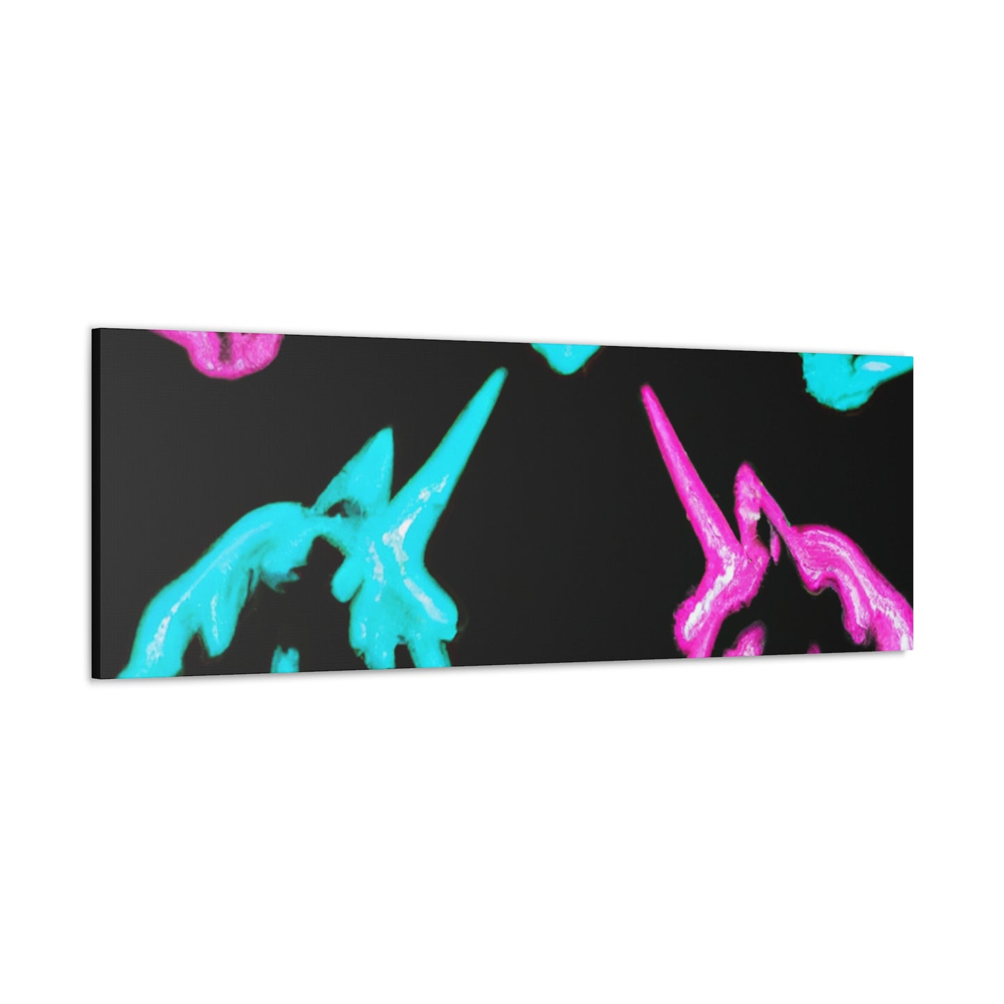 Neon Night Unicorn Prism NEON Unicorns Art Canvas