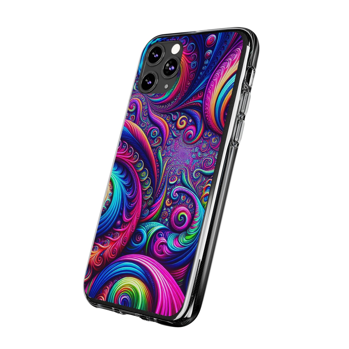 "VibranTrip Neonfinity" Infinity Patterns Art Polycarbonate Phone Case