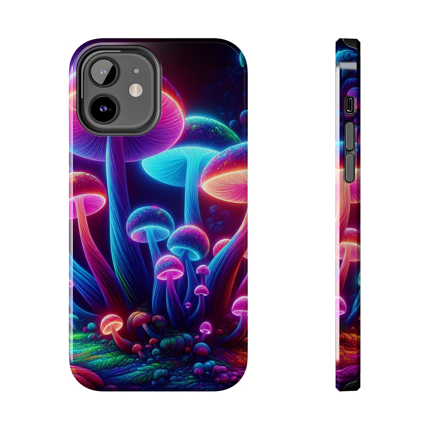 Neon Psychedelic Pupal Art NEON Unicorns Tough Phone Case Iphone 7 8 9 10 11 12 13 14 Pro Max Mini Plus XR XS SE