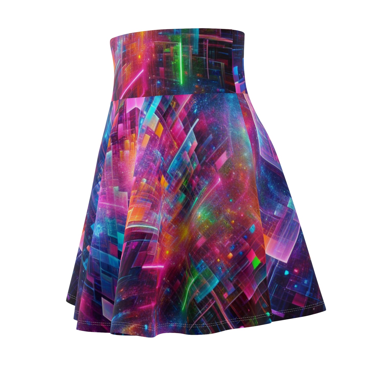 Elena da Vinci - Trippy Infity Patterns Woman's Skater Skirt